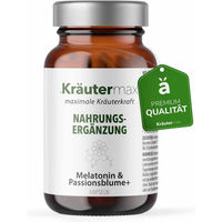 Produktbild von Kräutermax Melatonin und Passionsblume Kapseln vegan 100 Stück