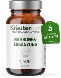 Kräutermax NADH Kapseln mit Coenzym Q10 und Carnitin vegan 60 Stück – Bild 1 von 3