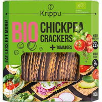 Produktbild von KRIPPU Kichererbsen-Proteincracker mit Tomate vegetarisch 80 g