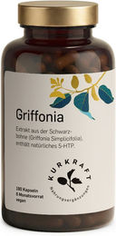 Kurkraft 5-HTP Kapseln vegan ohne Zusatzstoffe 180 Stück – Bild 1 von 2