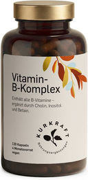 Kurkraft B-Komplex Anti-Stress-Komplex Kapseln vegan ohne Zusatzstoffe 180 Stück – Bild 1 von 1