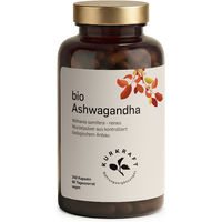 Produktbild von Kurkraft Bio Ashwagandha Kapseln mit 1980 mg Wurzelpulver 240 Stück vegan