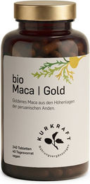 Kurkraft© Bio Maca Gold Maca Tabletten vegan und ohne Zusatzstoffe 240 Stück – Bild 1 von 3