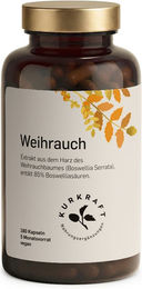 Kurkraft Boswellia Weihrauch Extrakt Kapseln vegan ohne Zusatzstoffe 180 Stück – Bild 1 von 3