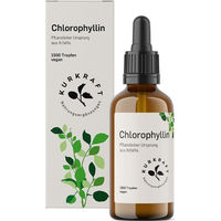 Produktbild von Kurkraft Chlorophyll Tropfen aus Alfalfa vegan ohne Zusatzstoffe 1500 Tropfen