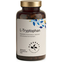 Produktbild von Kurkraft L-Tryptophan 500 mg Kapseln vegan glutenfrei laktosefrei 180 Stück