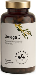 Kurkraft Omega 3 Algenöl 675 mg DHA + EPA vegan Kapseln für Schwangere und Stillende 90 Stück – Bild 1 von 3