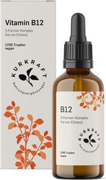 Kurkraft Vitamin B12 Tropfen 500 µg ohne Zusatzstoffe 1700 Tropfen vegan – Bild 1 von 1