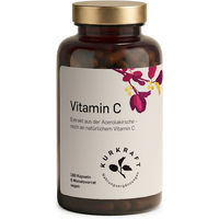 Produktbild von Kurkraft Vitamin C aus Acerola und Hagebutte 175 mg pro Kapsel 180 Kapseln vegan glutenfrei laktosefrei ohne Gelatine