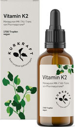 Kurkraft Vitamin K2 MK-7 200 µg Tropfen vegan ohne Zusatzstoffe 1700 Stück – Bild 1 von 1