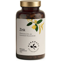 Produktbild von Kurkraft Zink Kapseln 10 mg vegan und ohne Zusatzstoffe 60 Stück