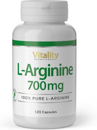 L-Arginin Vitality Nutritionals 700 mg Kapseln vegan ohne Zusatzstoffe 120 Stück – Bild 1 von 1