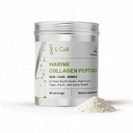 L Cell Global Marine Collagen Peptides Pulver 300g mit Typ I, II und III Kollagen hydrolysiert – Bild 1 von 1