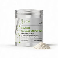 Produktbild von L Cell Global Marine Collagen Peptides Pulver 300g mit Typ I, II und III Kollagen hydrolysiert