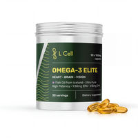 Produktbild von L Cell Global Omega 3 Elite Fischöl Kapseln 3000 mg 90 Kapseln