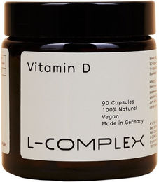 L-COMPLEX Vitamin D Kapseln mit Flechten vegan ohne Zusatzstoffe – Bild 1 von 2