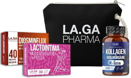 LA.GA Frauen Sparset Intimflora und Venen mit Lactointima, Diosminflux und Kollagen, glutenfrei und laktosefrei – Bild 1 von 2