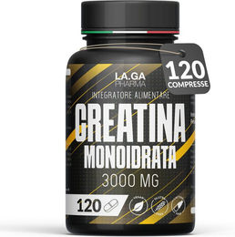 LA.GA Kreatin Monohydrat 3000mg Tabletten vegan 120 Stück – Bild 1 von 2
