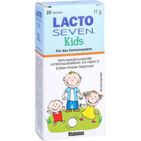 Produktbild von Lacto Seven Kids Blanco Pharma Tabletten für Kinder Erdbeer-Himbeer-Geschmack