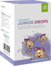 Lactobact Junior Drops Lutschtabletten für Kinder zuckerfrei 180 Stück – Bild 1 von 1