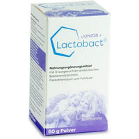 Produktbild von Lactobact Junior Pulver 60 g zuckerfrei und ohne Zusatzstoffe für Kinder