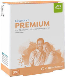 Lactobact PREMIUM Darm-Probiotikum mit Inulin magensaftresistente Kapseln für Erwachsene und Kinder 30 Stück – Bild 1 von 1