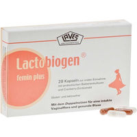 Produktbild von Lactobiogen femin plus Kapseln für Frauen laktosefrei und glutenfrei
