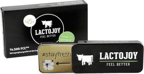 Lactojoy Laktase Tabletten 14.500 FCC vegan ohne Zusatzstoffe 45 Stück – Bild 1 von 11