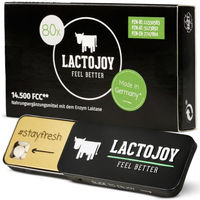 Produktbild von LactoJoy Laktase Tabletten vegan 14.500 FCC 80 Stück