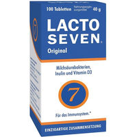 Produktbild von Lactoseven Tabletten laktosefrei zuckerfrei glutenfrei ohne Gelatine für Erwachsene Kinder und Schwangere & Stillende