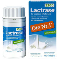 Produktbild von Lactrase Pro Natura Laktase Kapseln vegetarisch 100 Stück