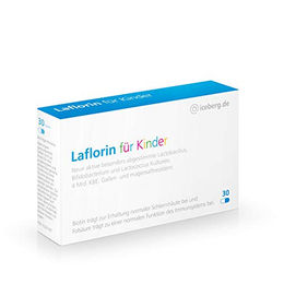 Laflorin Kapseln für Kinder mit 9 Darmbakterien-Kulturen 4 Mrd. KBE Biotin und Folsäure bio – Bild 1 von 3
