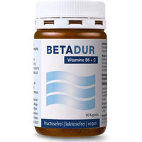 Produktbild von Laktonova BETADUR Kapseln mit Vitamin B6 vegan laktosefrei und glutenfrei