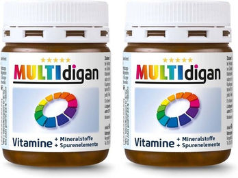 Laktonova MULTIDIGAN Kapseln mit Zink, Biotin und Selen, laktosefrei, glutenfrei, ohne Gelatine und ohne Zusatzstoffe – Bild 1 von 1