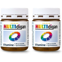 Produktbild von Laktonova MULTIDIGAN Kapseln mit Zink, Biotin und Selen, laktosefrei, glutenfrei, ohne Gelatine und ohne Zusatzstoffe