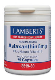 Lamberts Astaxanthin 8 mg mit Vitamin E vegane Kapseln 30 Stück – Bild 1 von 2