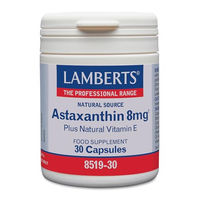 Produktbild von Lamberts Astaxanthin 8 mg mit Vitamin E vegane Kapseln 30 Stück