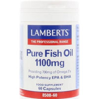 Produktbild von Lamberts Reines Fischöl Omega-3 1100 mg Kapseln 60 Stück