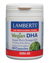 Lamberts Vegan DHA 250 mg Kapseln 60 Stück – Bild 1 von 3
