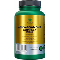 Produktbild von Lanco Nutritions Ashwagandha Complex mit Magnesium B6 und L-Tryptophan vegan 60 Kapseln