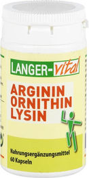 Langer vital Arginin Ornithin Lysin Kapseln 60 Stück – Bild 1 von 1