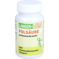Produktbild von Langer vital B-Komplex mit Folsäure, Vitamin B6 und B12 als Kapseln 120 Stück