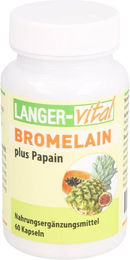 Langer vital Bromelain 160 + Papa 160TG Multi-Enzym-Komplex Kapseln 60 Stück – Bild 1 von 1