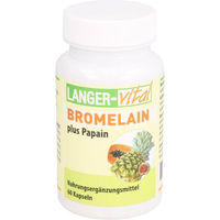 Produktbild von Langer vital Bromelain 160 + Papa 160TG Multi-Enzym-Komplex Kapseln 60 Stück