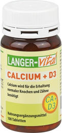 Langer vital Calcium 400 mg mit Vitamin D3 Tabletten 100 Stück – Bild 1 von 1