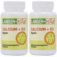 Produktbild von Langer vital Calcium + D3 Kapseln mit Carbonat 120 Stück
