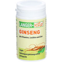 Produktbild von LANGER-vital Ginseng Plus mit Vitaminen, Lecithin und Zink Kapseln vegan