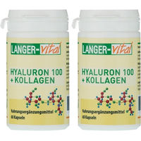 Produktbild von Langer vital Hyaluron 100 + Kollagen Kapseln 120 Stück