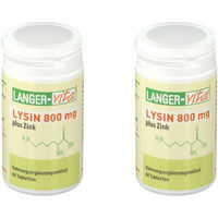 Produktbild von LANGER-vital L-Lysin 800 mg plus Zink Tabletten 120 Stück