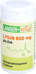Langer vital Lysin 800 mg und Zink Tabletten 60 Stück – Bild 1 von 1
